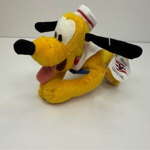 Disney Cruise Line Sailor Pluto 7” Magnetic Plush with Tags